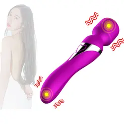 Женская палочка вибратор G Spot фаллоимитатор анальный Мастурбаторы в форме вагины 7 с режимом вибрации тихий USB Перезаряжаемый клитор