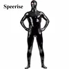 Men  Spandex Shiny Metallic Zentai Suit Second Skin Tight Full Body Nylon Catsuit Zentai Unitard Open Eyes Costume Bodysuit