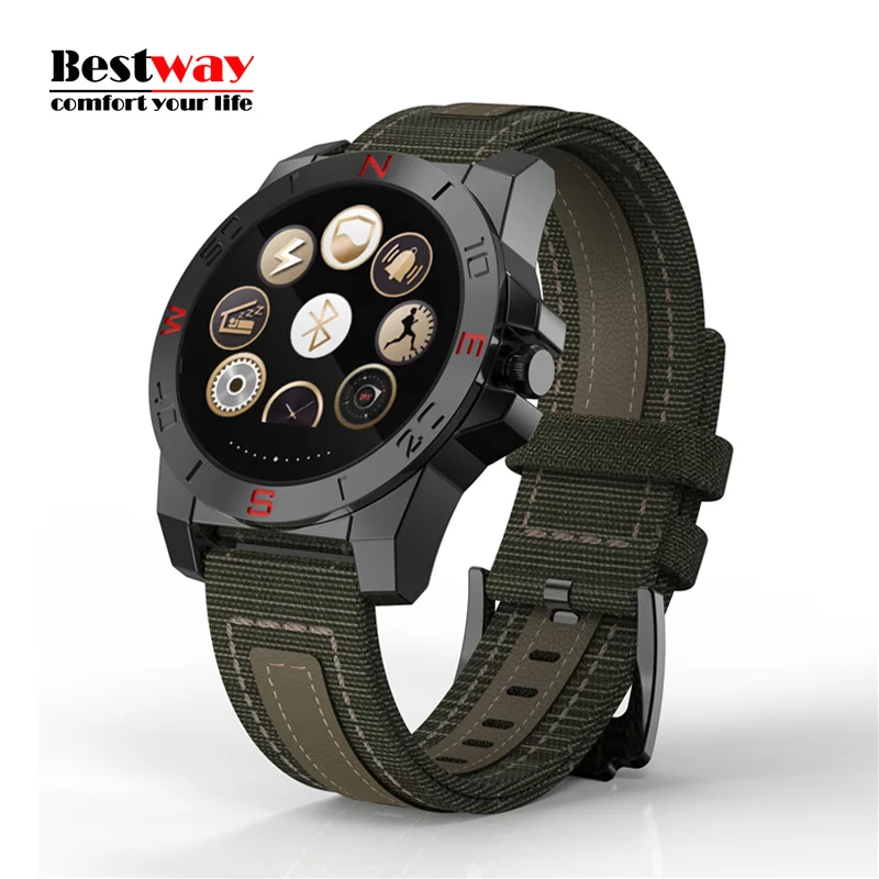 N10 Outdoors font b Smartwatch b font Android IOS Bluetooth Waterproof Digital watch Heart Rate Monitor
