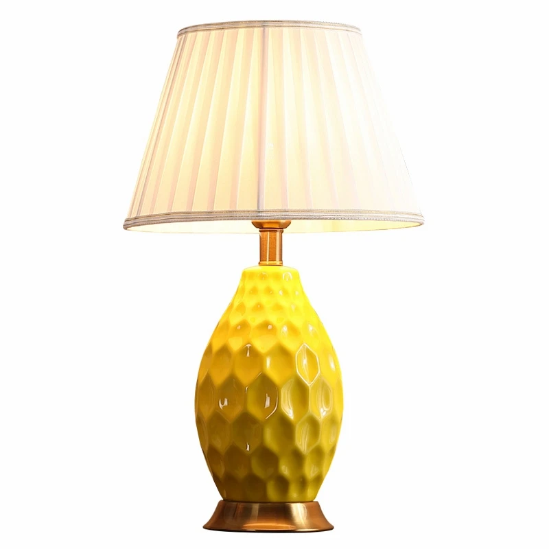 Nordic Minimalist Ceramic LED Table Lamp for Desk Decoration Living Room  Bedroom Bedside Reading Modern Light Fixtures E27 (12)