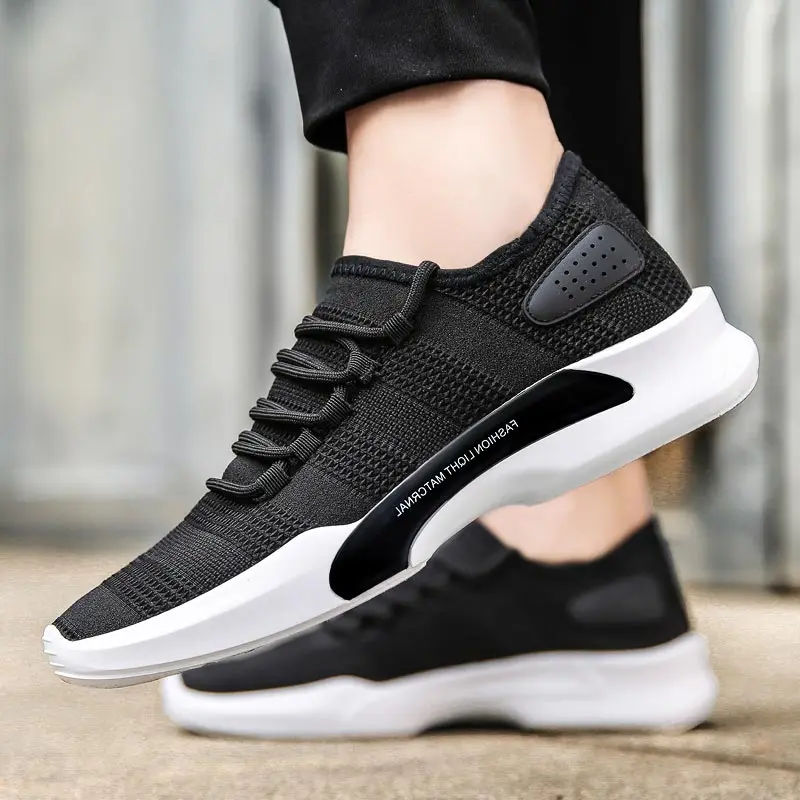 

Breathable Sneakers for Running Shoes Men's Sneakers Summer Chaussure Homme Sport Shoes Sports Black Spadrille Pour Homme B-221