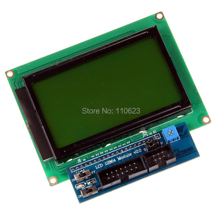 Модуль LCD 12864 128x64 щит V2.0 точка графическая матрица ЖК экран для 3D принтера Arduino|for 3d