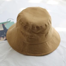 Солнцезащитный крем для мужчин и женщин шляпа-ведерко кепки лето осень сплошной Цвет Рыбак Панама высокое качество простые головные уборы