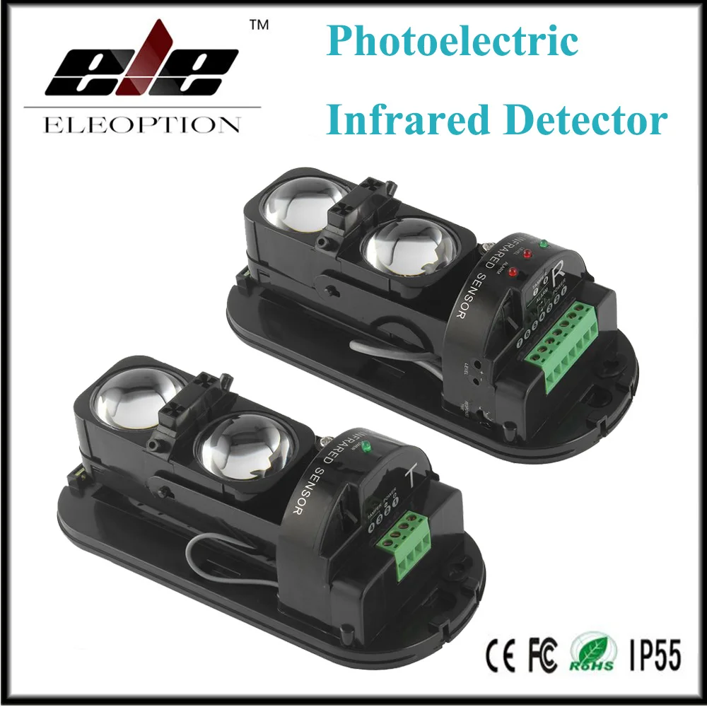 

English Manual Dual Beam Sensor Active Infrared Intrusion Detector IR 30~100m Outdoor Perimeter Wall Barrier Fence for GSM alarm