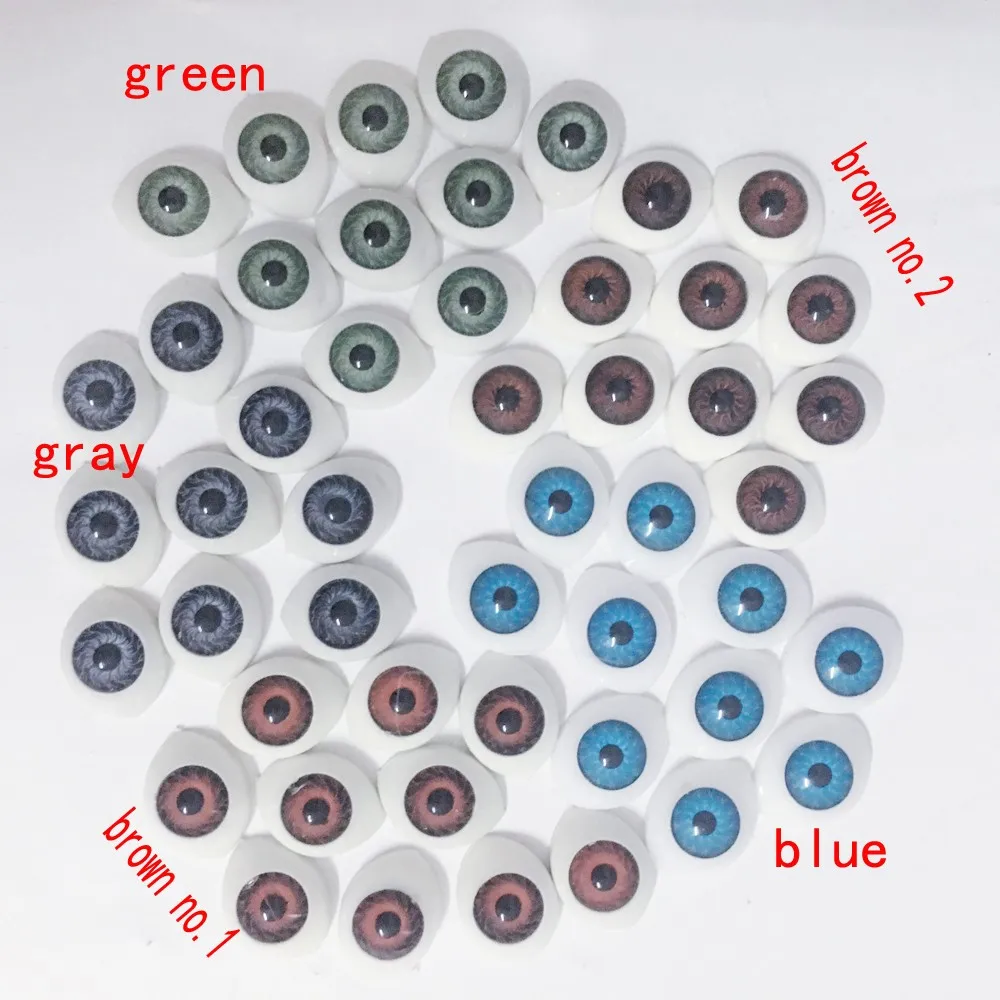 10 шт. безопасные пластиковые глаза игрушки для BJD ремесла DIY Дети toys14mmx19mm es010