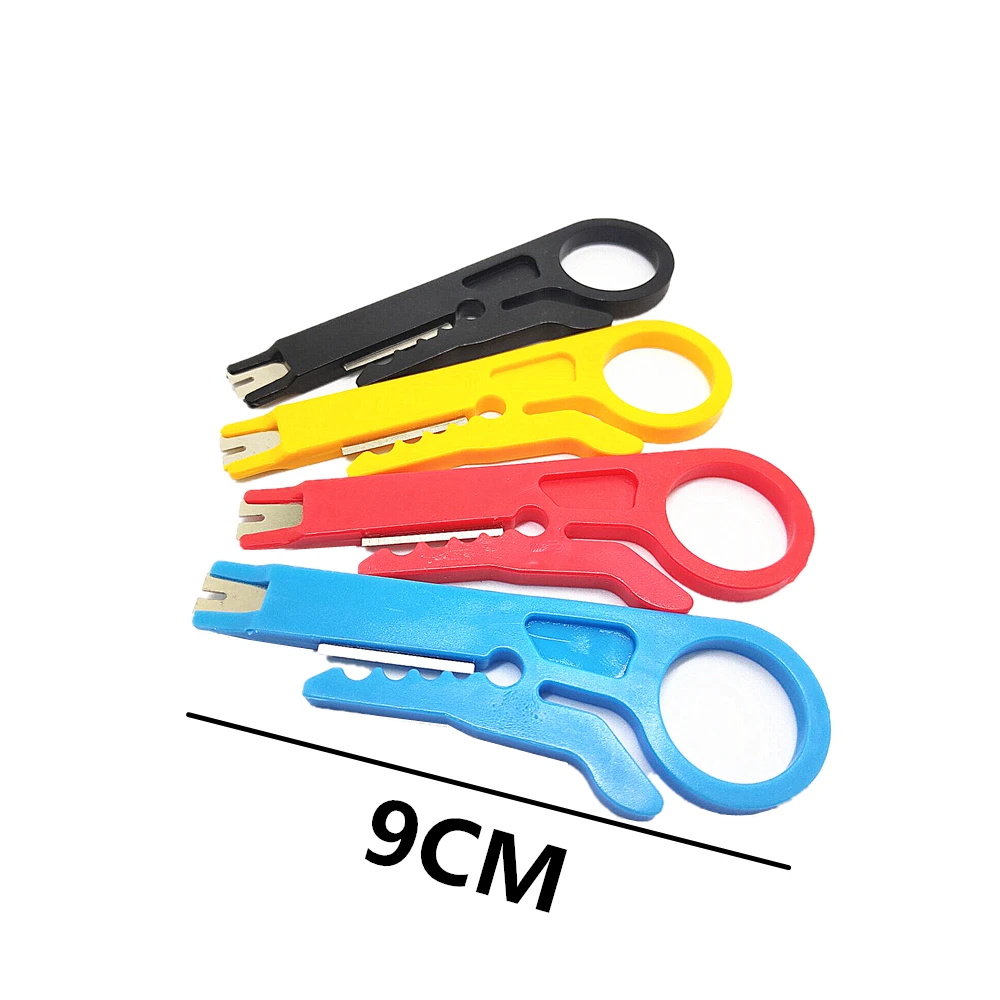 9CM Mini Portable Wire Stripper Knife Crimper Pliers Crimping Tool Cable Stripping Wire Cutter Multi Tools Cut Line Pocket Multi