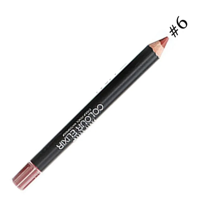 Функциональный карандаш для бровей, глаз, губ, макияж, водостойкий, цветной, косметический карандаш для губ, многоцветные, вечерние, queen, карандаш для губ D2 - Цвет: A6
