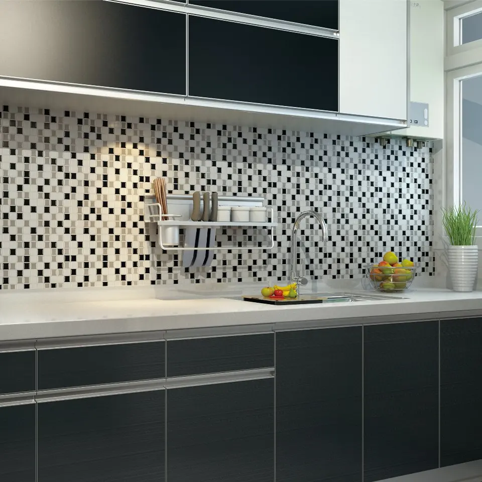 Peel And Stick Wall Tiles Adhesive Mosaic Kitchen Backsplash Tile - Peel And Stick Wall Tiles Adhesive Mosaic Kitchen Backsplash Tile