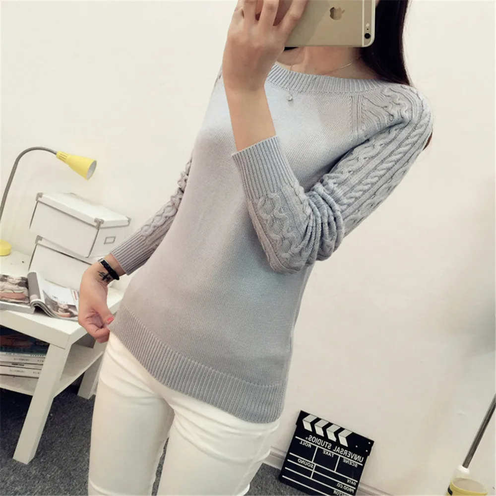 Winter Sweater Women Pullover Basic Knitted Sweaters Tops 2019 New Autumn Casual Wild Knitwear Korean Clothes Female Black Tops