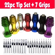 7 шт. Алюминиевого Сплава татуировки 3/" Возьмитесь Труба рекомендация Назад Стволовые Pick W/22 шт. нержавеющая сталь советы