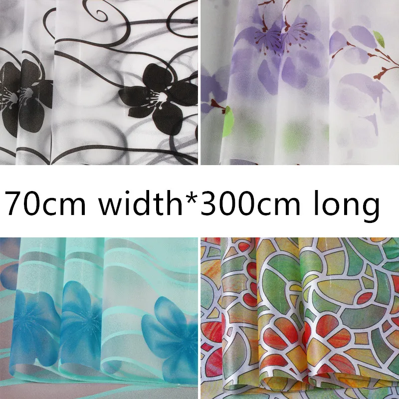 

70cm*300cm Colored Matte Window Stickers Window Blanket Stickers Toilet Clear Transparent Bathroom Cellophane Shade Window Film