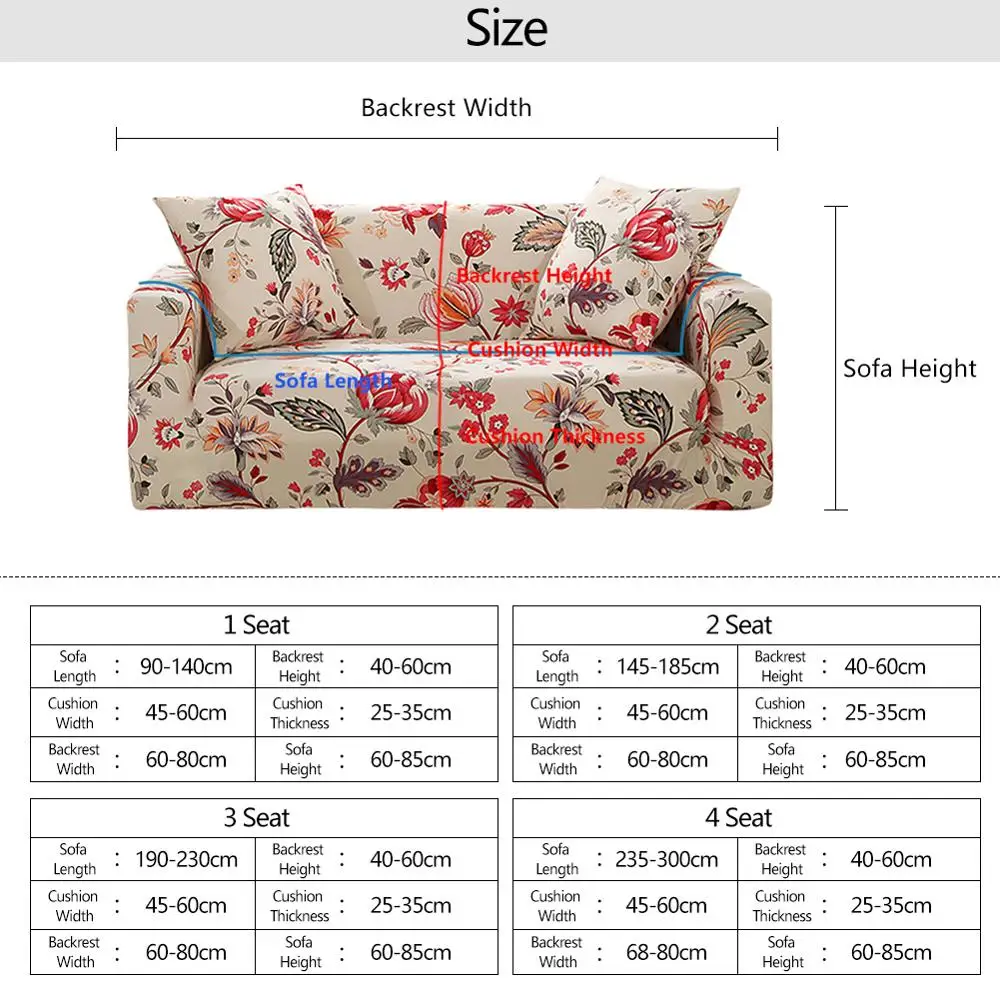 Простые цветы печати эластичный диван охватывает полиэстер четыре сезона все включено стрейч диванную подушку дивана Полотенца 1/2/3/4-seater