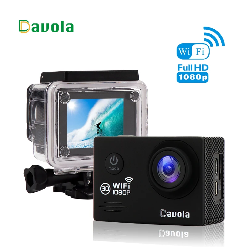 Davola HD1080p экшн-камеры Wi-Fi go спортивная водонепроницаемая камера для подводной