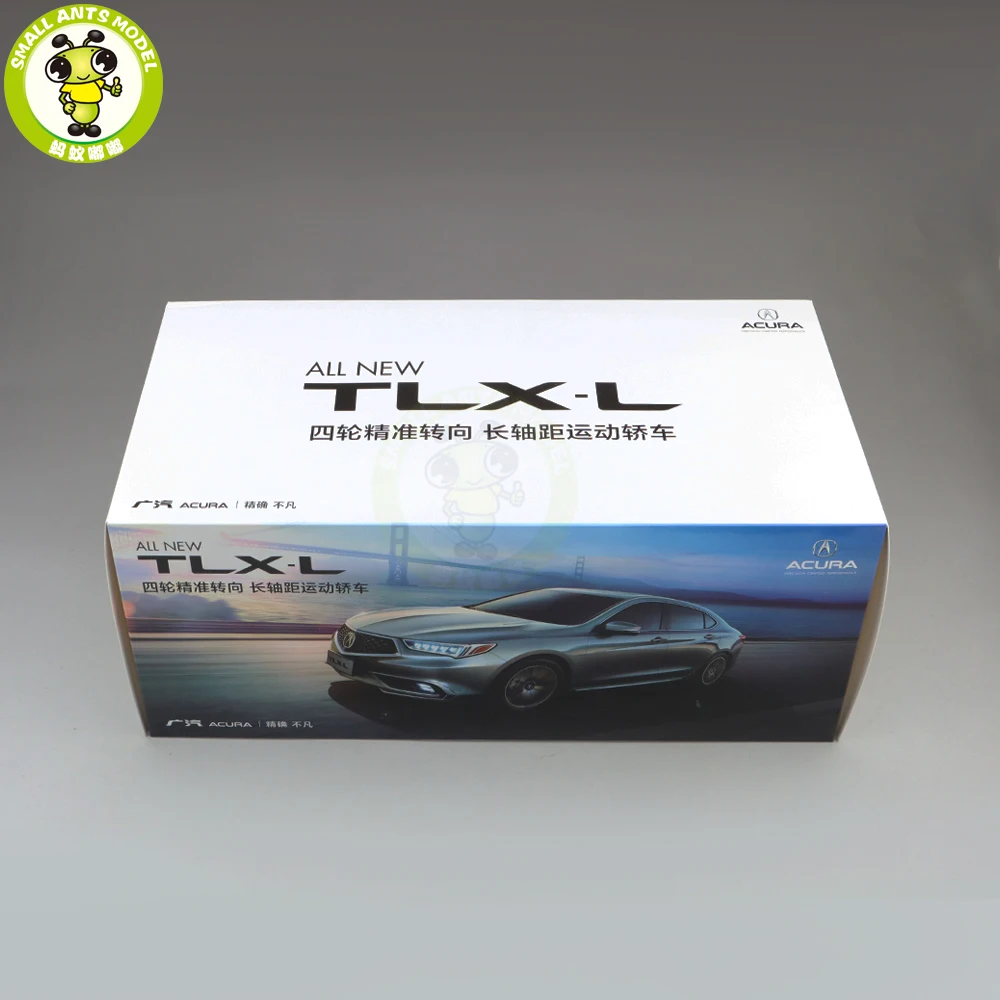 1/18 ACURA TLX L TLX-L литая под давлением Металлическая Модель автомобиля игрушки для детей мальчик девочка подарок коллекция хобби серый