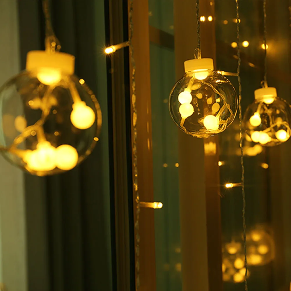 

String Lights LED Copper Wire Star Curtain Lamp Fairy Lighting For Outdoor Wedding Christmas Decoration 220v EU Plug Twinkly