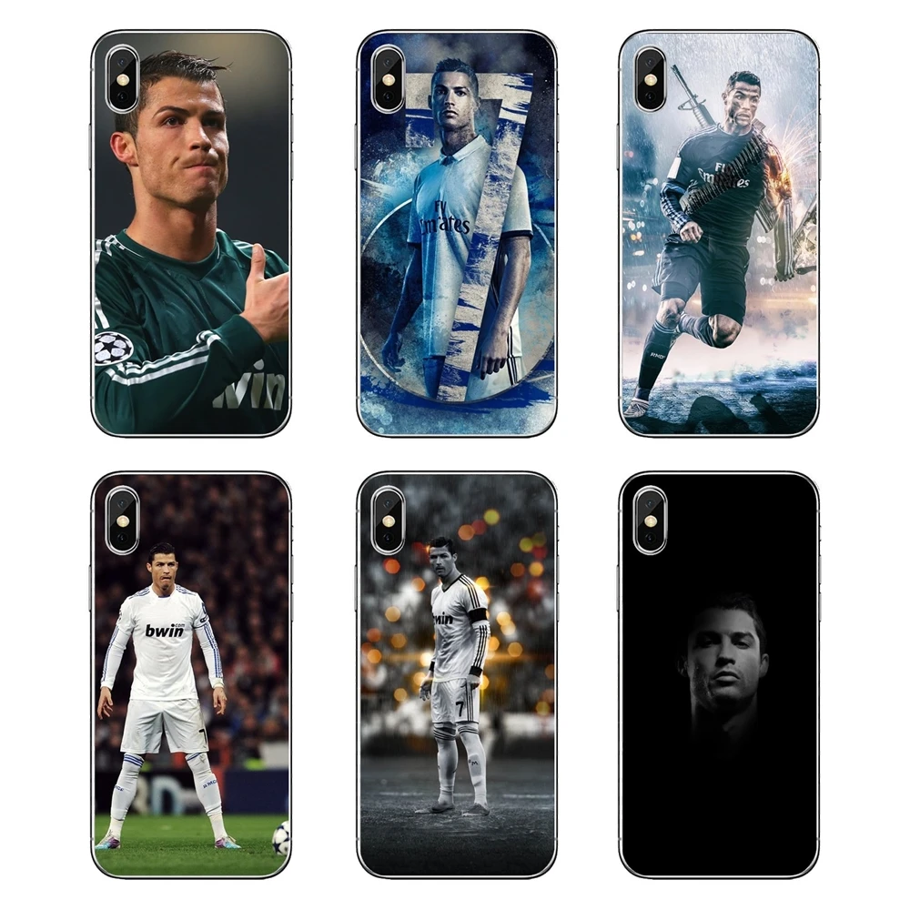 

Soft Transparent Cases Covers Cristiano Ronaldo mobile wallpaper For Samsung Galaxy Note 8 9 S9 S10 A8 A9 Star Lite Plus A6S A9S