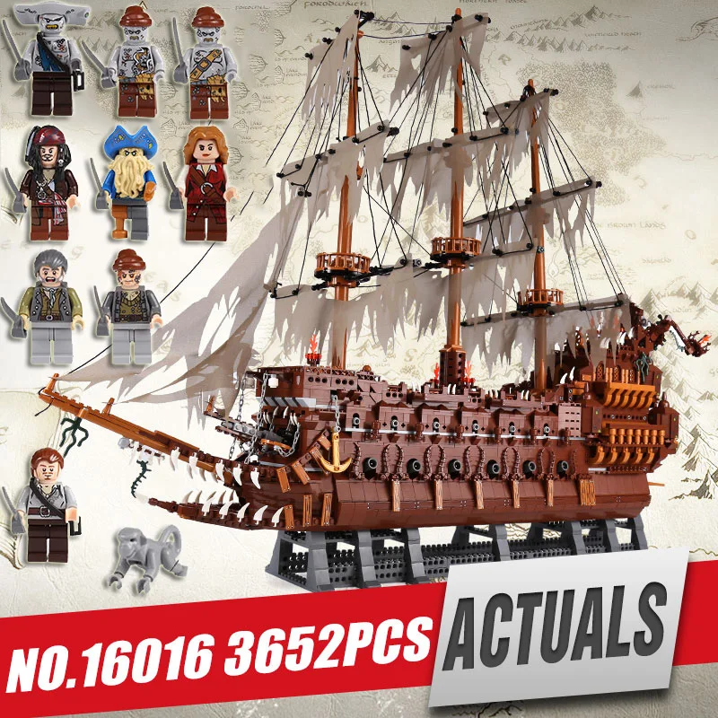 

DHL free shipping Lepin 16016 Movies Series MOC The Flying the Netherlands Building Blocks Bricks legoing Toys to Children Gifts