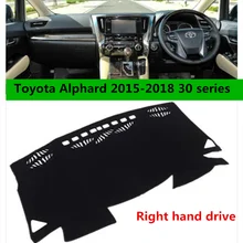 TAIJS правый руль коврик для приборной панели автомобиля крышка для Toyota Alphard- Автомобильная приборная панель коврик для Toyota Alphard