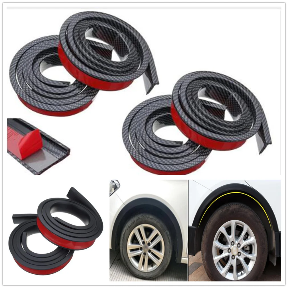 

4PCS black Car Fender Wheel Eyebrow Arch Protector Lip for Toyota V Hilux Land Cruiser Avanza Carina Celica Corona