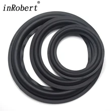 2 PCS 2 3 4 5.5 6.5 8 polegada Subwoofer Speaker Speaker Surround de Borracha Acessórios de Reparação Geral Borda Dobrável Diy