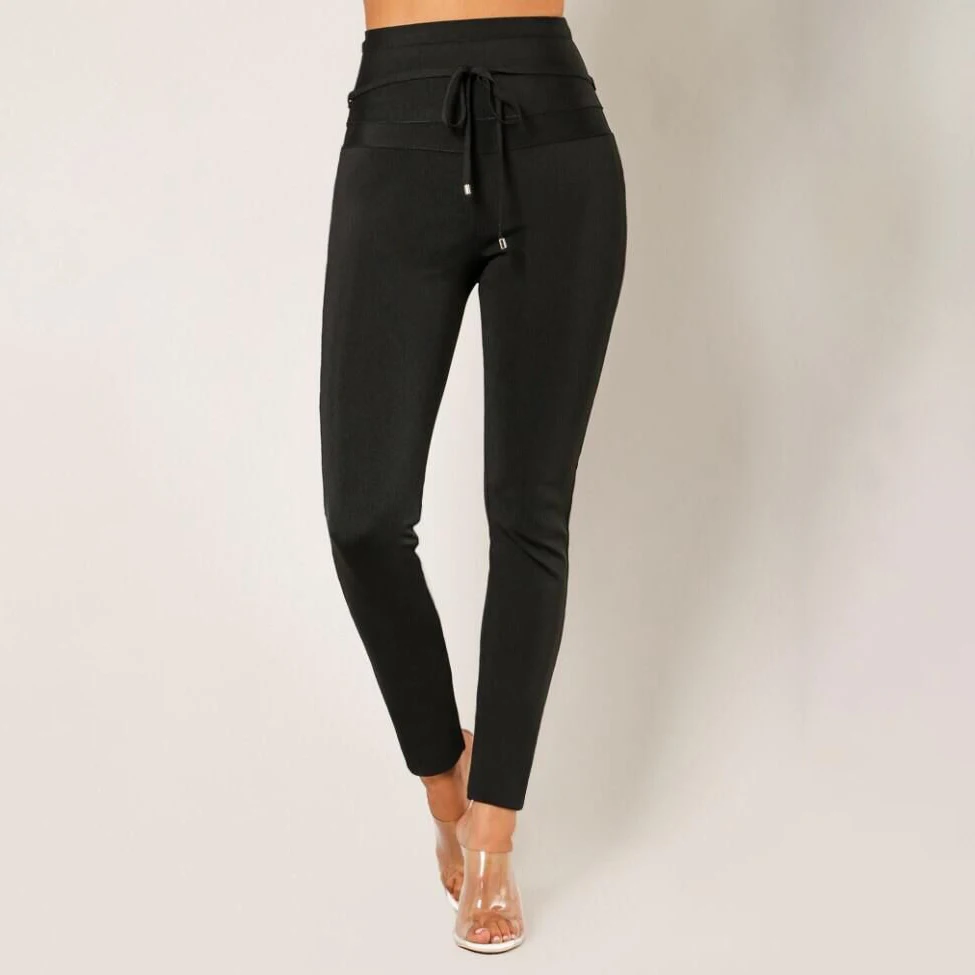 

Bandage Pants Sheath Bodycon 2019 New Arrivals Sexy Women Fashion Club Wear Elastic Stretchy High Quality Summer Charming Ladies