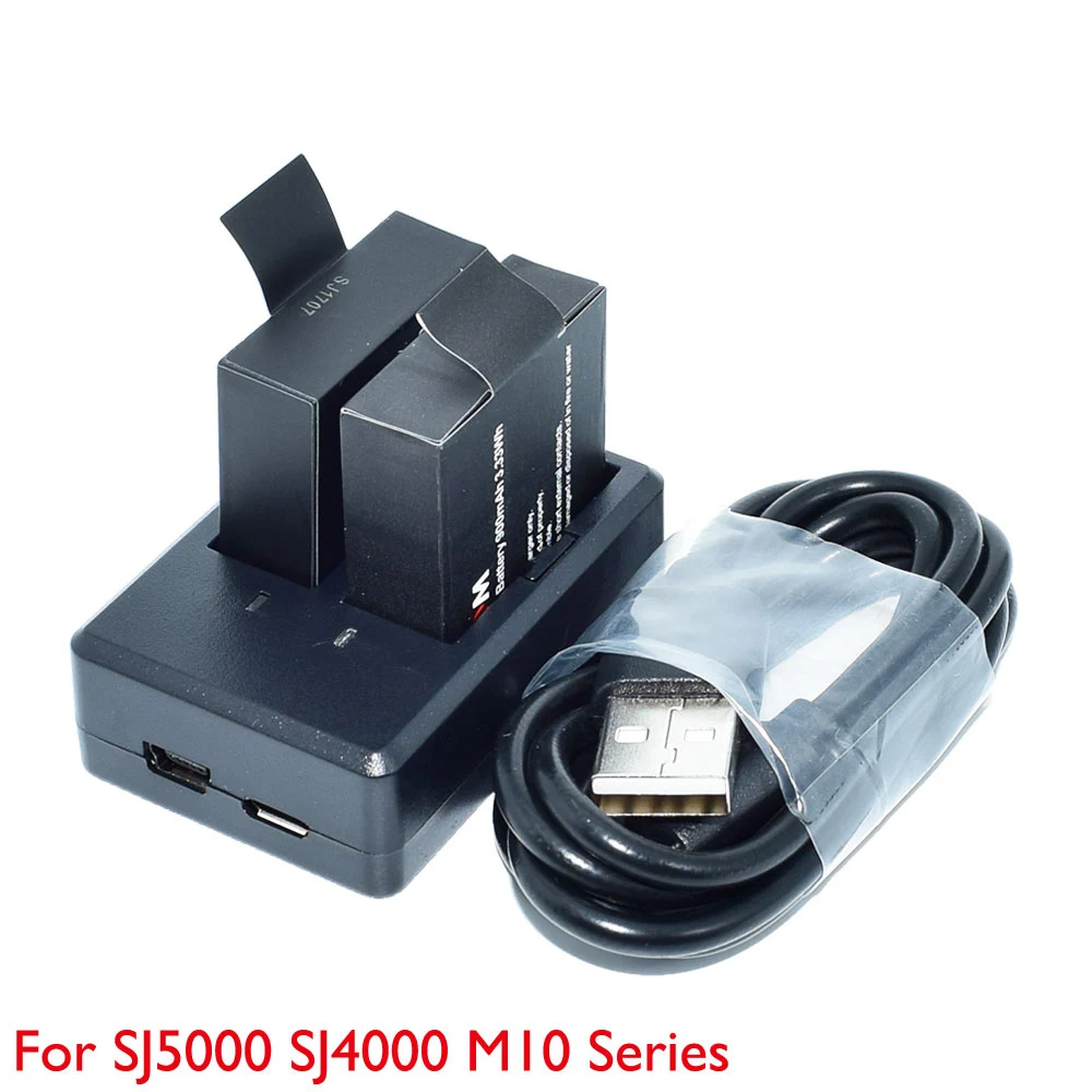 Оригинальные SJCAM аккумуляторы и зарядное устройство для SJ7 SJ6 SJ5000 SJ4000 M10 M20