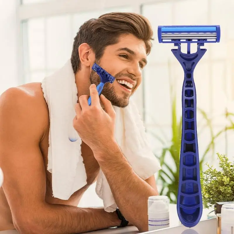 

3-Layers Blades Portable Manual Razor Hotel Disposable Shaver Body Trimmer Shaver Accessories Face Skin Care Tools