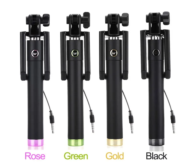 

Mini Extendable Handheld Fold Self-portrait Stick Holder Monopod selfie stick palo selfie bastone selfie stick for iPhone Androi
