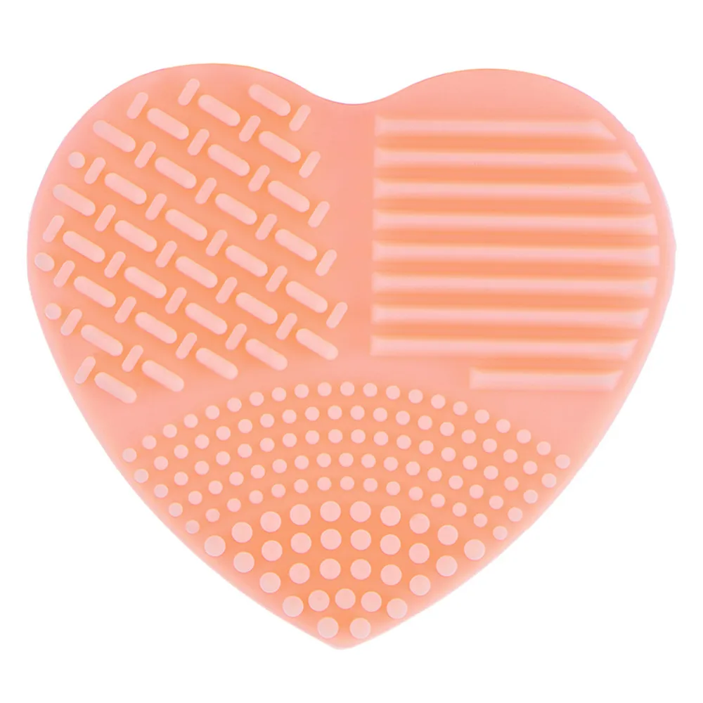Красочный в форме сердца Чистый Макияж Кисти для мытья кисти кремнезема перчатки скруббер доска косметические очищающие средства для макияжа Кисти