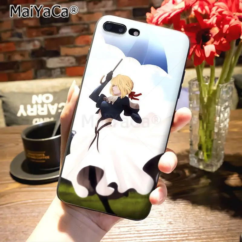 MaiYaCa Violet Evergarden Аниме Цветной рисунок аксессуары для телефонов Чехол для Apple iPhone 8 7 6 6S Plus X 5 5S SE 5C Чехол - Цвет: 4