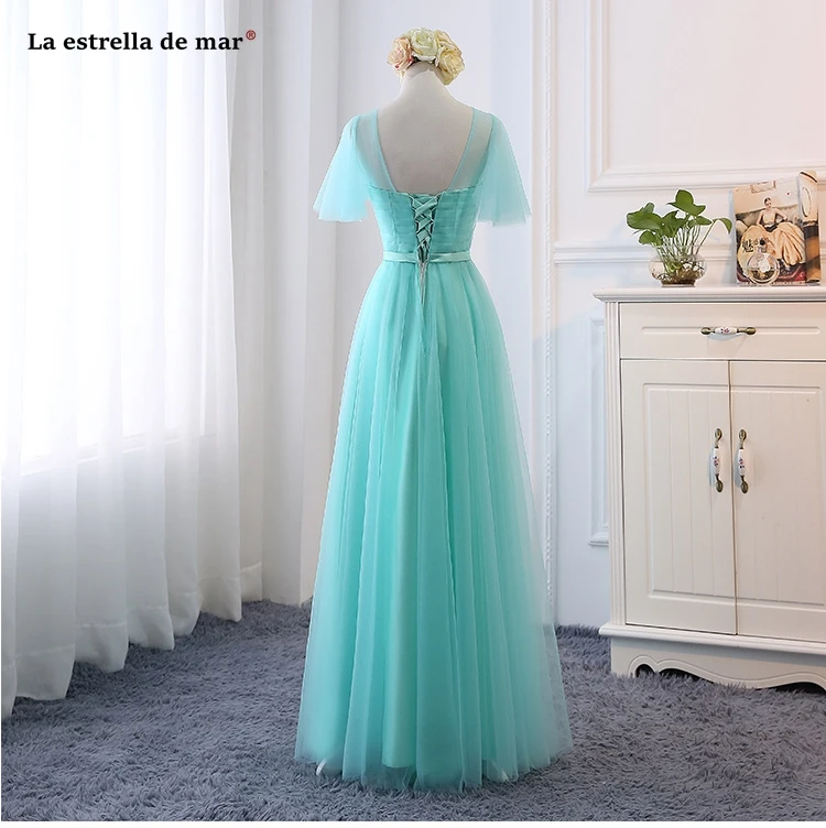 Vestidos para bodas elegantes largos, новинка, тюль, 4 стиля, небесно-голубой, lavend, платье подружки невесты, свадебное платье, настоящая фотография, gelinlik