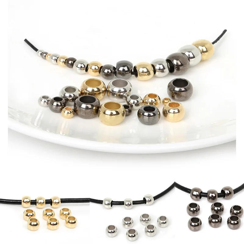 Distanziatore In Metallo Con 2 Anelli Per Perle Di 4mm Placcatura Argento Antico - Foto 9