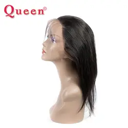 Queen hair товары бразильские прямые пучки волос плетение Remy натуральные волосы Связки 360 Кружева Фронтальная застежка с ребенком волос