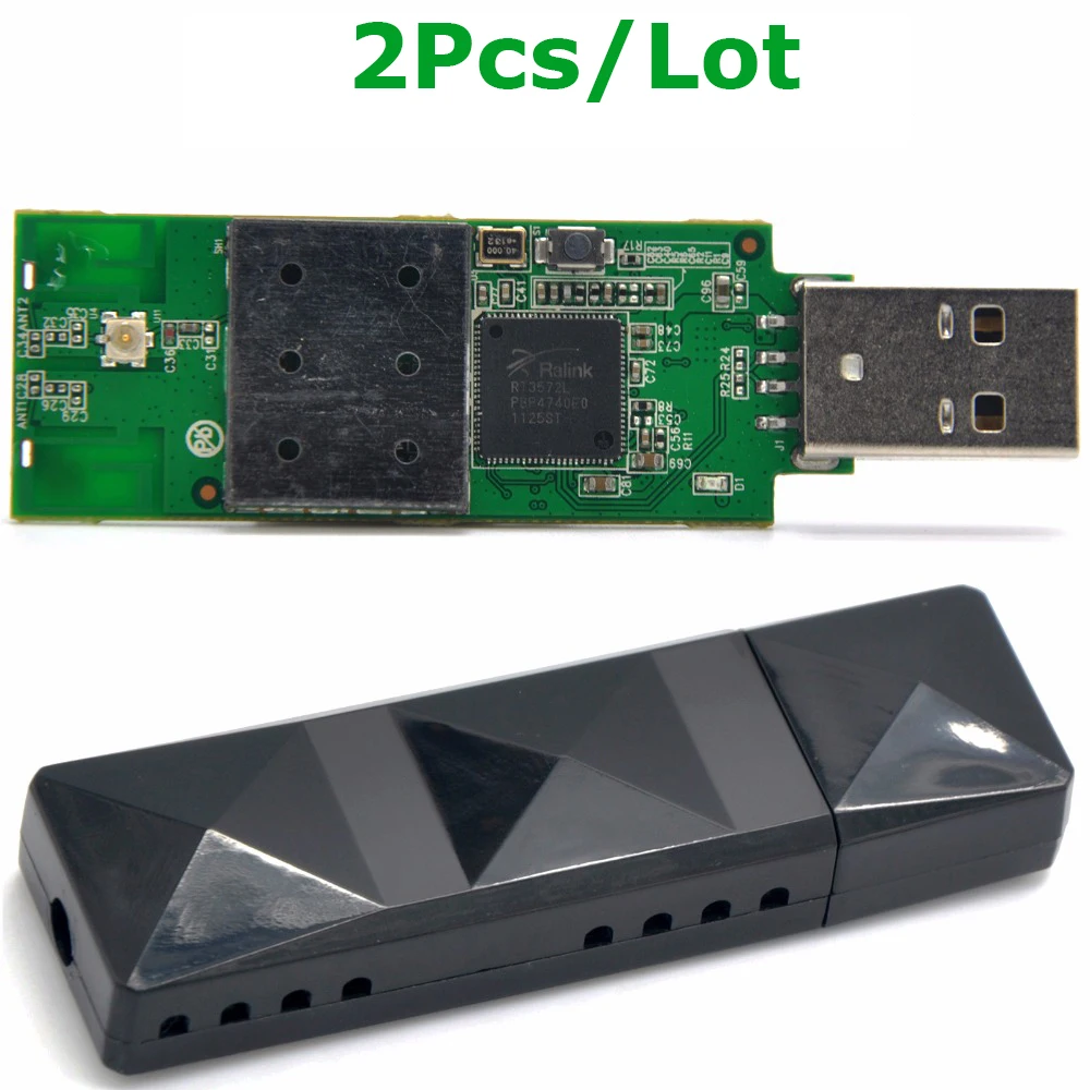 2Pcs/Lot RaLink RT3572 2.4GHz & 5GHz 300Mbps Wireless USB
