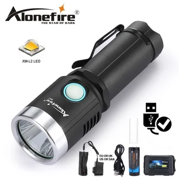 

AloneFire X901 usb led flashlight 26650 rechargeable cree xml L2 fill light Flashlight LED Torch Ultra Bright Water Resistant