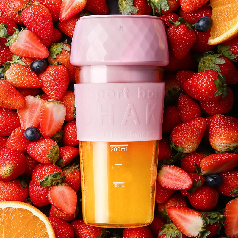 

Portable Blender Personal Mini Juicer Extractor Rechargeable USB Smoothie Blender Travel Portable Usb Electric Fruit Juicer