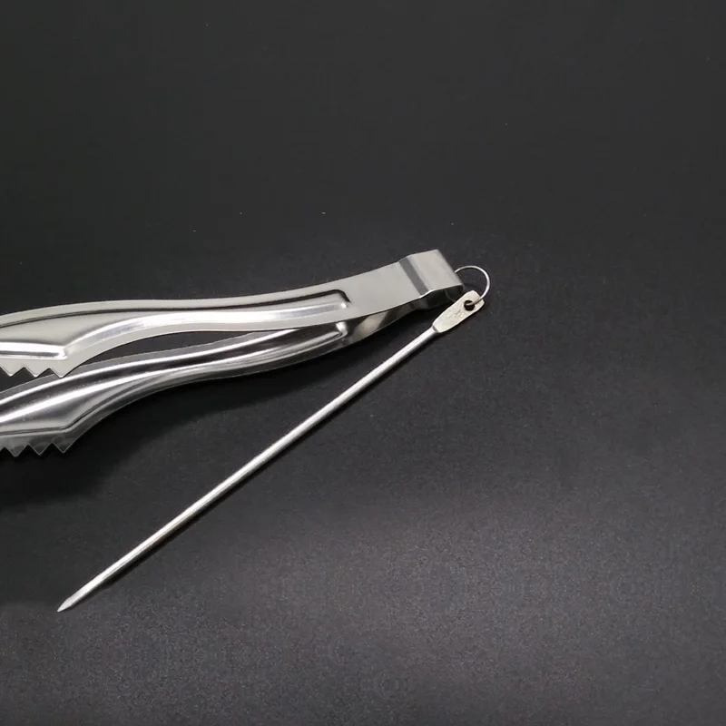 Hookah Tongs Sawtooth Style Metal Shisha Hookah Charcoal Tongs Tweezers or Water Pipe / Sheesha / Chicha Narguile Accessories Gadget SH105
