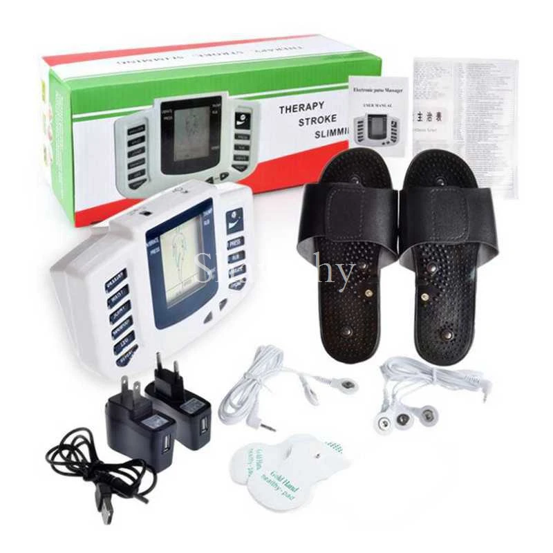 JR-309A Multi-functional Digital Electrical Tens Acupuncture Therapy Massager Slimming body masazhers Machine + therapy slipper JR-309A Multi-functional Digital Electrical Tens Acupuncture Therapy Massager Slimming body masazhers Machine + therapy slipper