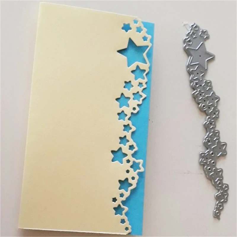 Swovo Stars edge border Metal Cutting Dies Stencils DIY for