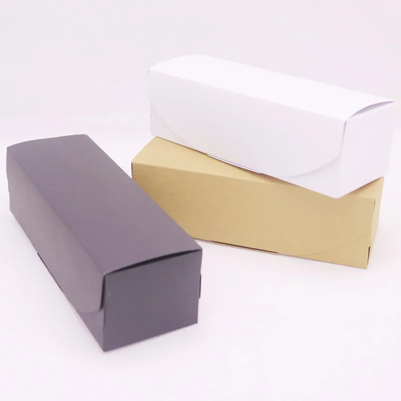 2019 10pcs box new style DIY 19.4x7x5cm Kraft/black /white For Wedding Favors Birthday Party candy Cookies Christmas gift boxes | Дом и сад