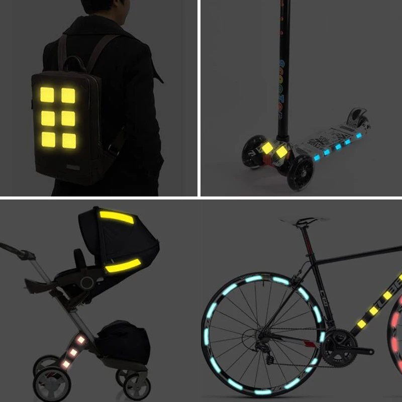 25mm width Reflective Stickers Strip Bicycle Reflective Tape Sticker Bicycle Wheel Bike Bicycle Accessories