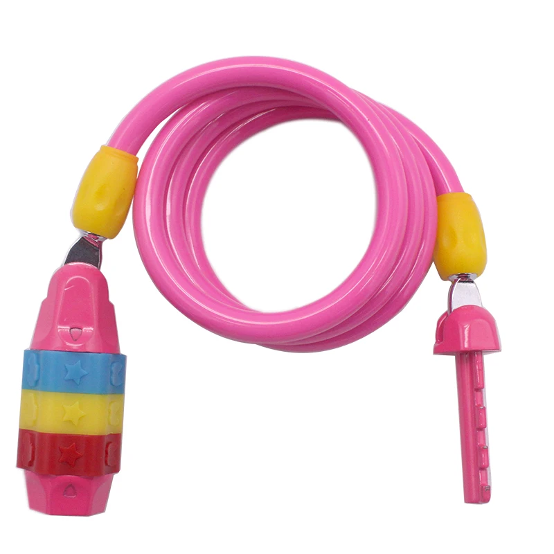 

DrBike Bicycle 3 Pictures Code Lock Combination Coiled Bike Steel Cable Lock Cycling Password Lock Bicycle Lock for Kids Bike