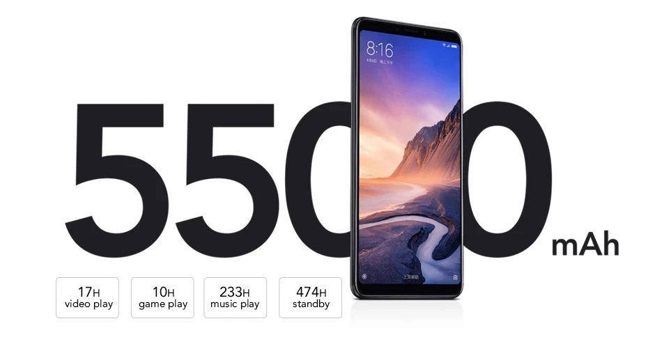 Global Version Xiaomi Mi Max 3 4GB 64GB Snapdragon 636 Octa Core 6.9 1080P Full Screen 5500mAh Dual 12MP+5MP Camera Smartphone-66