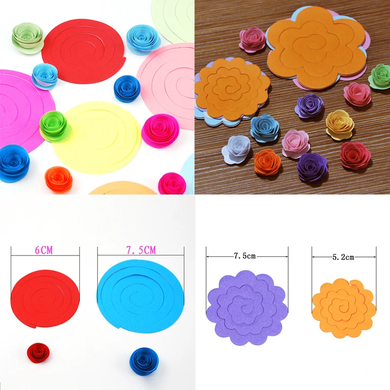 

Quilling Paper Paper Flowers Origami 3D Rainbow Flower Handmade Material DIY Accessories