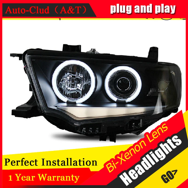 Car Styling For Mitsubishi Pajero headlights 2000 2012 Pajero V73 led headlight turn signal drl H7