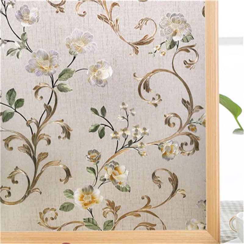 

30/45/60x300cm Privacy Frosted Window Film Static Cling Glass Film UV Protection Heat Control Perfectly Decorate Home Office