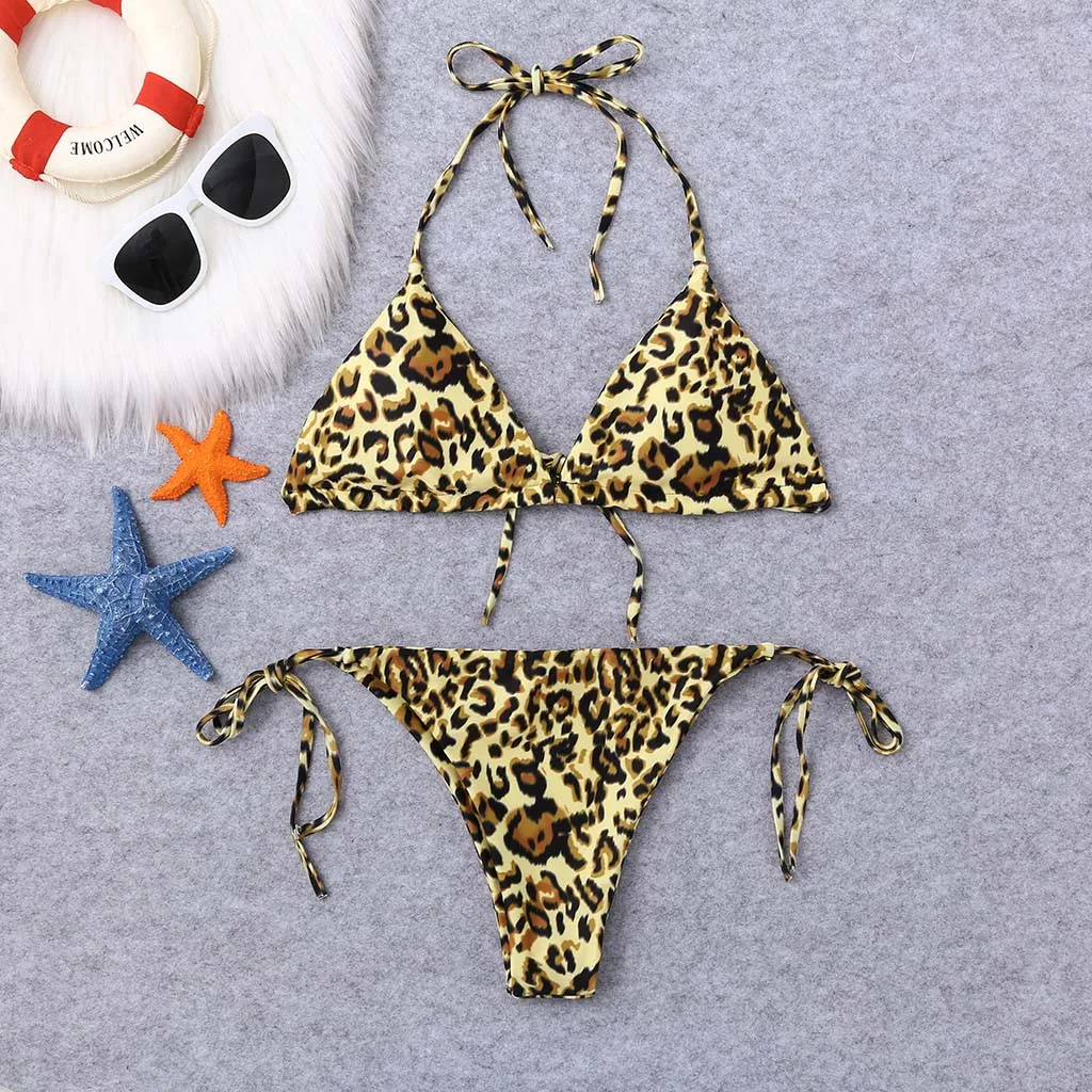KLV 2019 new summer ladies polyester leopard sexy boho style waist female 3.29 KLV 2019 new summer ladies polyester leopard sexy boho style waist female 3.29