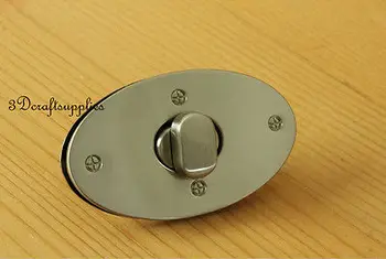 

turn lock wallet purse locks twist-locks Purse Flip Locks nickel 2 1/2 inch P2