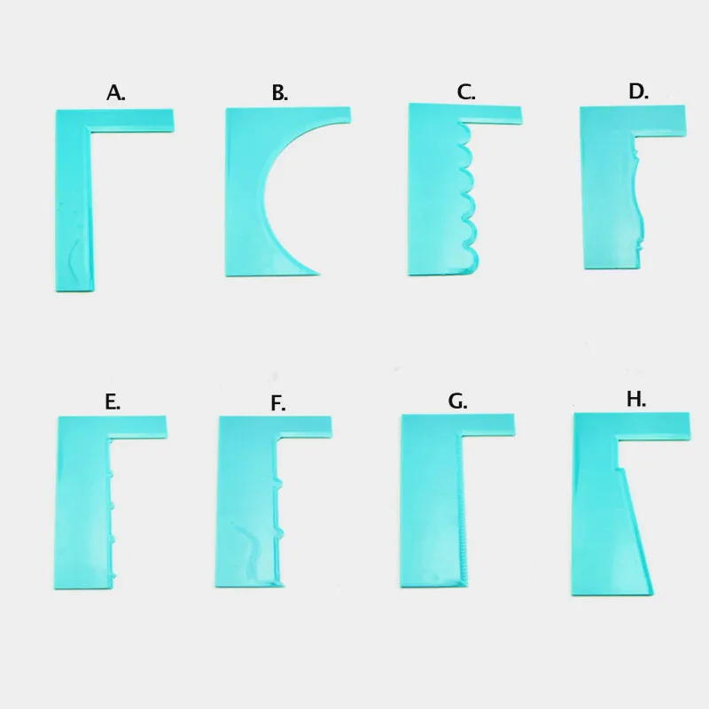 Моделирование Гладкий полировщик для торта Скребок Лезвия лопатки для теста кондитерские изделия ГРЕБЕНКА для глазури набор для выпечки инструменты для тортов DIY формы для выпечки