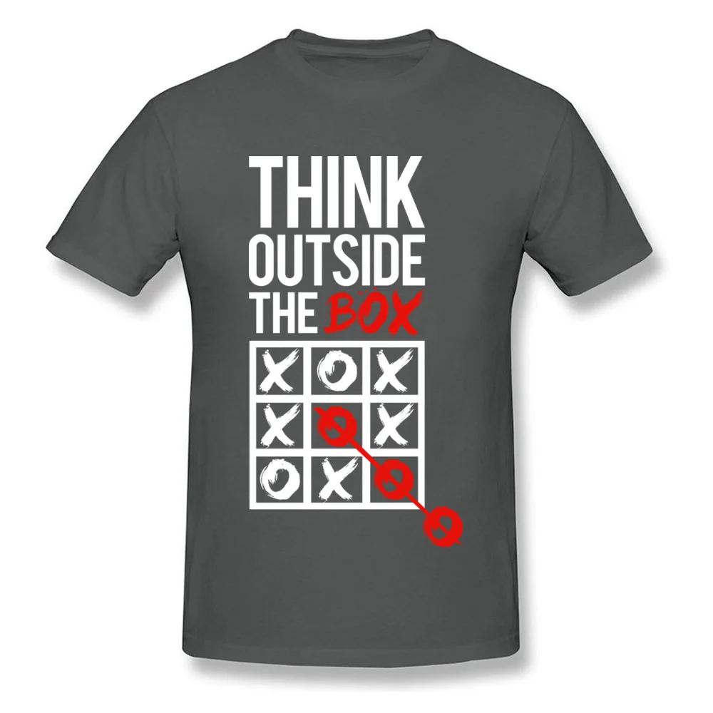 Men Tops Shirts Think outside the box Company Printed On Top T-shirts Pure Cotton Short Sleeve Design Tee-Shirts Crew Neck Think outside the box carbon
